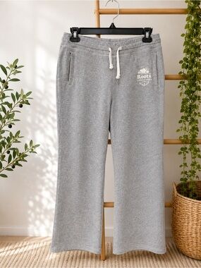 Roots Women’s Medium Salt & Pepper Grey Heritage Goods Sweatpants